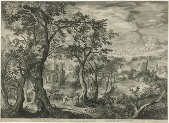 Mountain Landscape with the Temptation of Christ