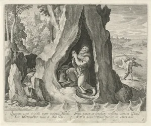 Saint Johannicius of Bithynia as a Hermit (Series: Saints and Hermits)
