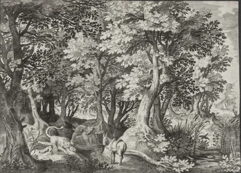 Landscape with the Disobedient Prophet Being Consumed by a Lion