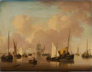 Boats and Sailboats on a Quiet Sea