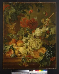 Fruit and Flowers, after J. van Huysum