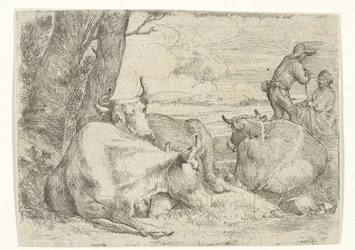 Three Cows and Two Shepherds