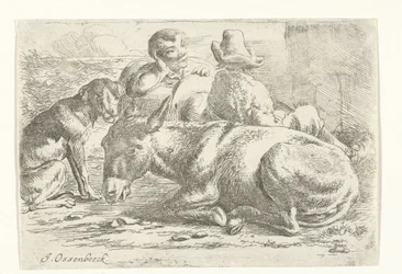 Two Resting Donkey Drivers