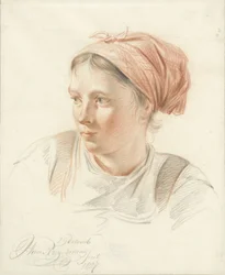 Portrait of a Young Woman, Three-Quarter View to the Left