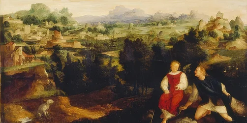 Tobias with the Angel in a Landscape. 1521