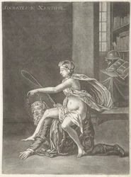 Socrates Mocked by His Wife (Socrates & Xantippe)