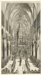 Funeral Service for Philip IV in Brussels, 1665 (The Chapel Ardente and the Funeral Procession of Philip III, King of Spain, Held in the Church of St. Gudula by Order of His Excellency the Marquis of Castel Rodrigo on November 4 and 5, 1665)