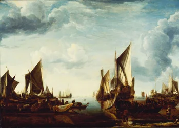 The Visit of the Stadholder, Prince Frederik Hendrik, to the Fleet of the States General at Dordrecht in 1646