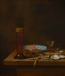 Still Life with Smoking Utensils and Crabs