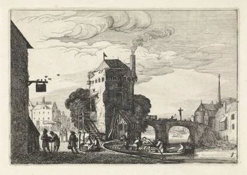 Cityscape with a Bridge Over a River (Landscapes, Amenissimae Aliquot Requculae)