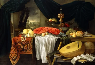 Still Life with a Lobster, Lemons and a Lute, 1645