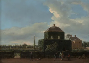 The Huis ten Bosch at The Hague and Its Formal Garden View from the East