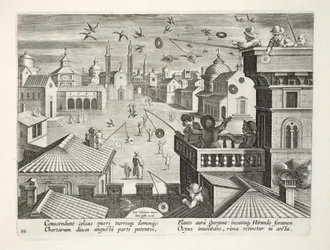 Capturing Swallows Using Mirrored Discs with Holes, Plate 77, Illustration from 