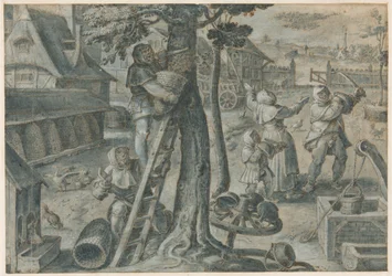 The Capture of a Swarm of Bees in a Farmyard