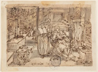 Page of a Sketchbook; Infirmity