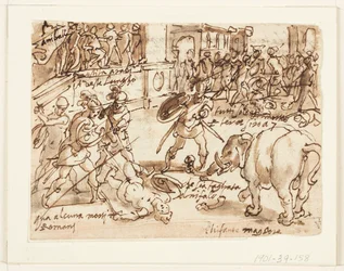 Recto: A Roman Soldier Fighting one of Hannibal