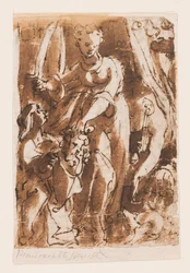 Recto: Judith with Head of Holofernes; Verso: Pietà