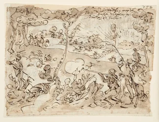 Sketchbook Page with Rabbit Hunt