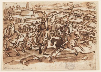 The Retreat of the Turks after the Siege of Vienna in 1529