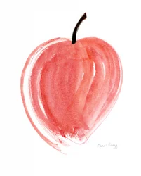 Apple in Four Brushstrokes, c.2025