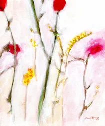 Floral in Orange and Lilac, c.2019