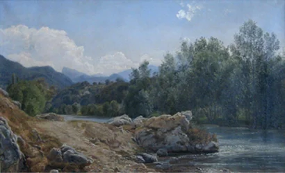 Morning at the Garonne. Montréjeau