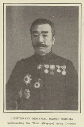 Lieutenant-General Baron Oshima, Commanding the Third (Nagoya) Army Division