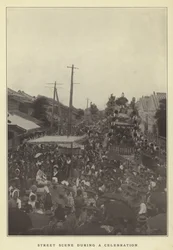 Street Scene During a Celebration