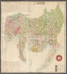 A Map of the Provinces of Owari and Mikawa, By Otagiri Shunkō