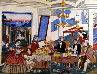 American or European family in Japan