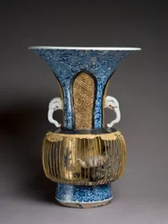 Birdcage vase, c.1720