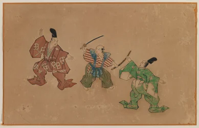 Drawing the Sword, Album Leaf Painting