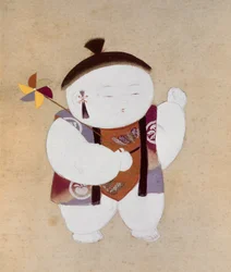 Gosho Ningyo (Court Doll: Boy), late 19th century