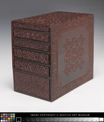 Guri Lacquer Box with 6 Drawers