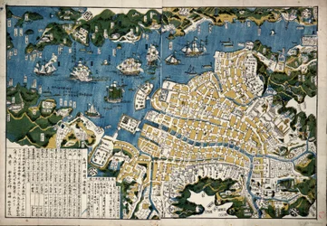 Map of Nagasaki, Japan