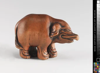 Netsuke modeled as an elephant, 18th-19th century