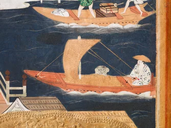 Osakazu Byobu - Japanese Eight-Panel Folding Screen