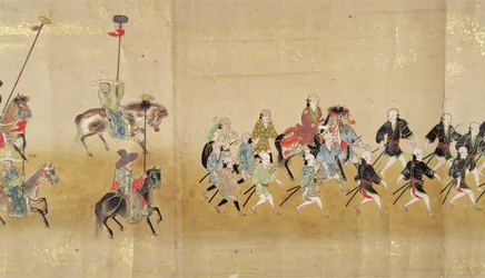 Sixth Korean Embassy to Japan in Meireki 1 at the time of Tokugawa Ietsunas succession in 1651, possibly by Kano Masunobu (1625-94) (detail)