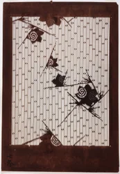 Stencil: Hibiscus and Sparrow