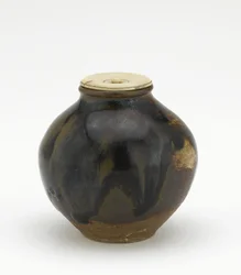 Tea caddy, bunrin shape, Edo period