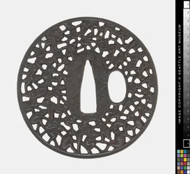 Tsuba: Hundred Monkeys