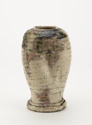 Vase in Oribe Style, Probably Seto Ware 1800-80