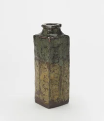 Yatsushiro or Shodai ware vase in the form of an archaic Chinese cong