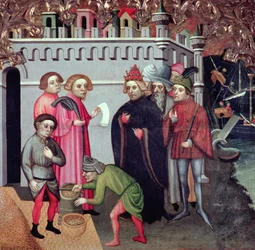 The Multiplication of the Wheat, from the St. Nicholas of Bari Altarpiece