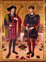 Saint Abdon and Saint Sennen, martyrs who died in Rome around 303 under the persecutions of Emperor Diocletian