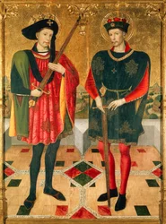 Saint Abdon and Saint Sennen, martyrs who died in Rome around 303 under the persecutions of Emperor Diocletian