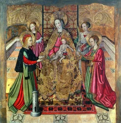 The Virgin and Child with St. Ines and St. Barbara
