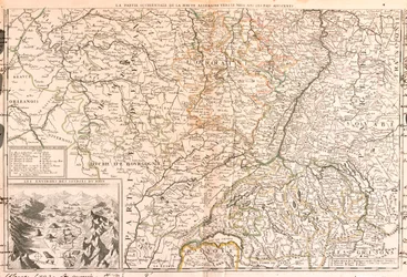 France (Upper Normandy, Île-de-France, Champagne-Ardenne, Rhône-Alpes, Burgundy, Auvergne, Centre), Belgium (south Walloon Region), Luxembourg, Germany (Rhineland-Palatinate, Saarland, Baden-Württemberg), Switzerland (Thurgau, Appenzell)