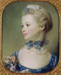 Young Girl with a Cat