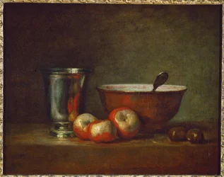 Silver Goblet with Apples